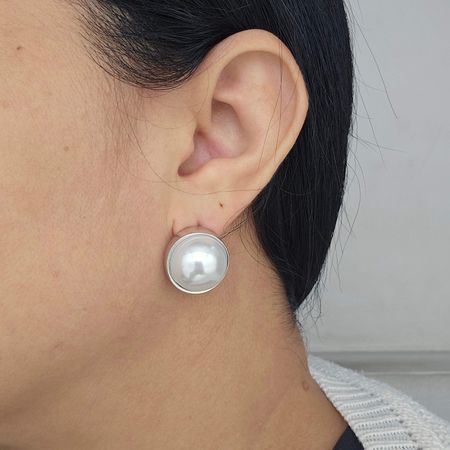 Brinco Pérola Prata - Chérie Bijoux
