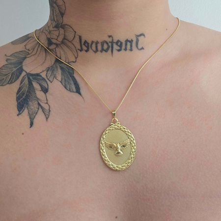 Colar Folheado a Ouro 18K Espírito Santo - Chérie Bijoux