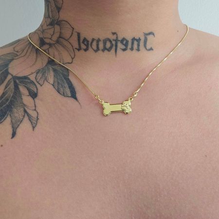 Colar Folheado a Ouro 18K Patinha - Chérie Bijoux