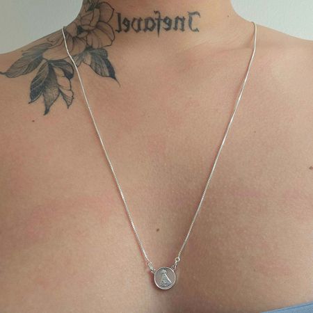 Colar Escapulário Folheado a Prata 925 Nossa Senha... - Chérie Bijoux