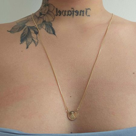 Colar Escapulário Folheado a Ouro 18K Nossa Senhor... - Chérie Bijoux