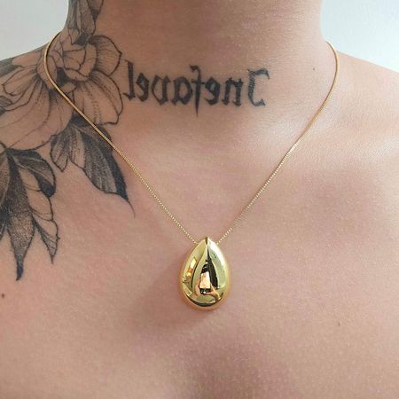 Colar Duo Folheado a Ouro 18K Gota - Chérie Bijoux