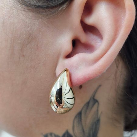 Brinco Gota Dourada - Chérie Bijoux