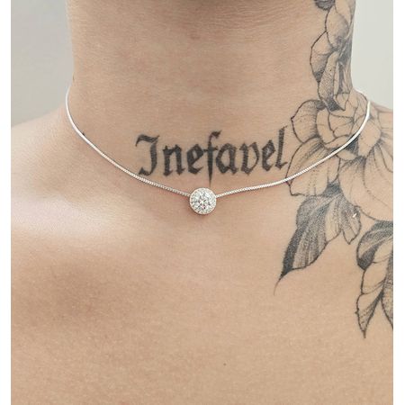 Colar Folheado a Prata 925 Ponto De Luz - Chérie Bijoux