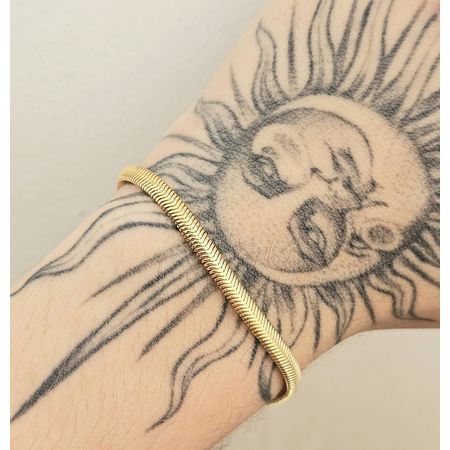 Pulseira Folheada A Ouro 18K Malha - Chérie Bijoux