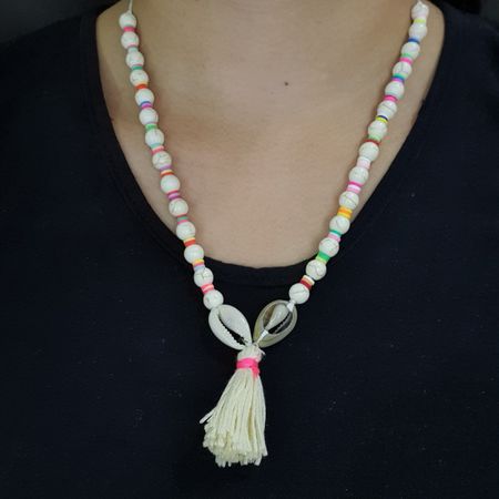 Colar Búzios Branco - Chérie Bijoux