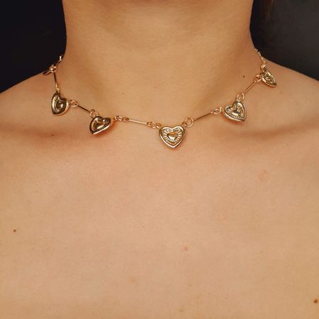 Colar Folheado A Ouro 18K Coração - Chérie Bijoux