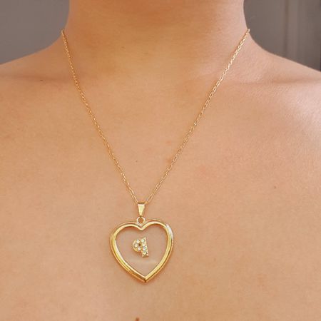 Colar Folheado A Ouro 18K Letra P - Chérie Bijoux