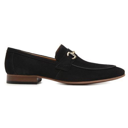 Loafer Brescia Camurça Preto - DI LOMBARDI