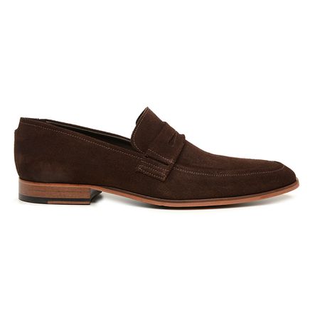 Loafer Brandon Camurça Café - DI LOMBARDI