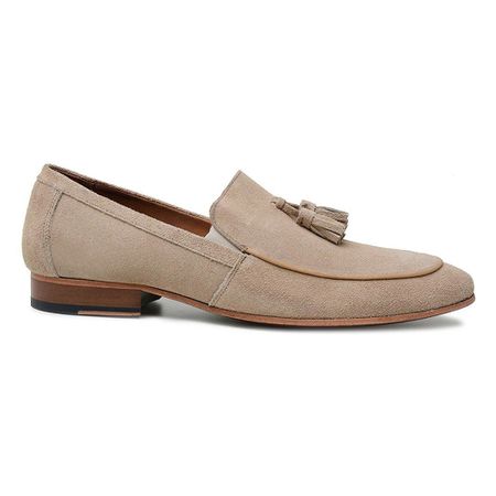 Loafer Pianezza Bandolim Camurça Areia - DI LOMBARDI