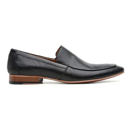 Loafer Piacenza Linho Preto - DI LOMBARDI