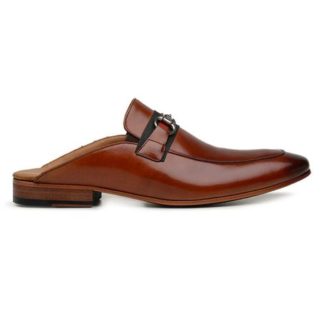 Slipper Mule Horsebit Pinhão - DI LOMBARDI