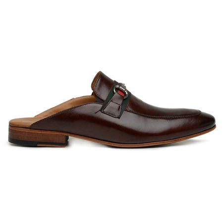 Slipper Mule Horsebit Marfim - DI LOMBARDI