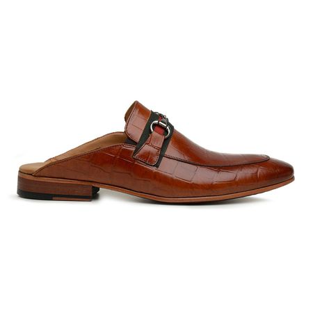 Slipper Mule Horsebit Pinhão - DI LOMBARDI