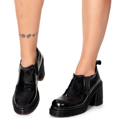 Sapato Plataforma Constança Estilo Veggie Verniz P... - ESTILO VEGGIE SHOES