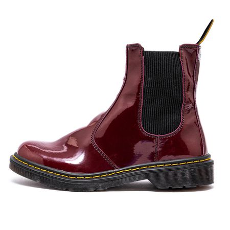 Bota Chelsea Estilo Veggie Verniz Vinho Baixa - 35 - ESTILO VEGGIE SHOES