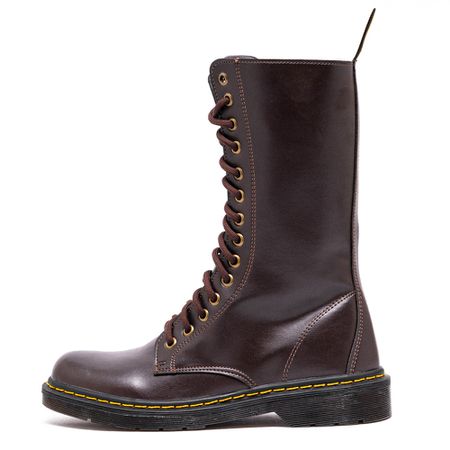Coturno Estilo Inglês Cano 3/4 Solado Baixo Marrom... - ESTILO VEGGIE SHOES
