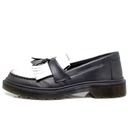 Sapato Mocassim Bambolim Estilo Veggie Preto e Bra... - ESTILO VEGGIE SHOES