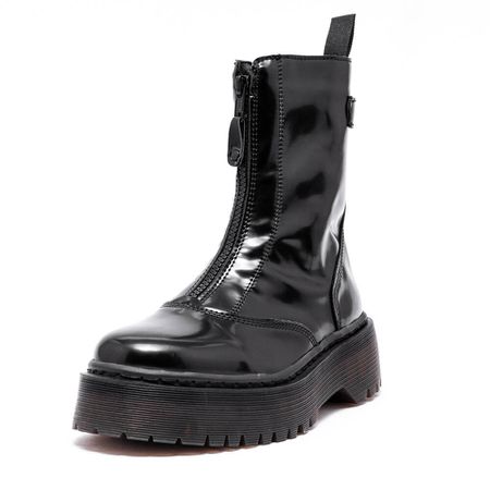 Coturno Tratorado Inglês Estilo Veggie Nola Verniz... - ESTILO VEGGIE SHOES