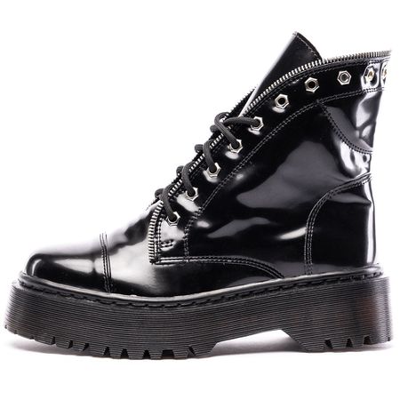 Coturno Milano Estilo Veggie Verniz Preto - 1076 - ESTILO VEGGIE SHOES