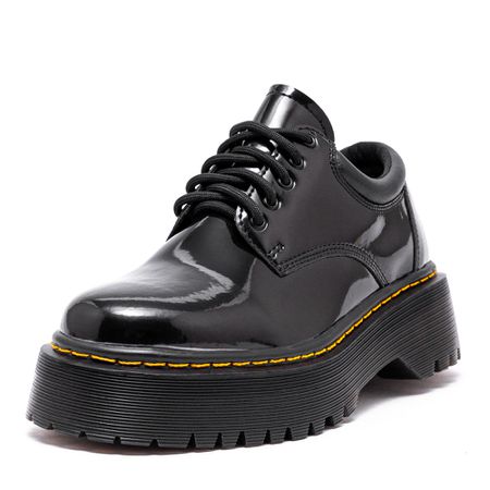 Sapato Colegial Inglês Estilo Veggie Verniz Preto ... - ESTILO VEGGIE SHOES