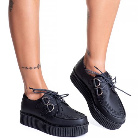 Creeper Preto Fosco Estilo Veggie Shoes - Cre04 - ESTILO VEGGIE SHOES