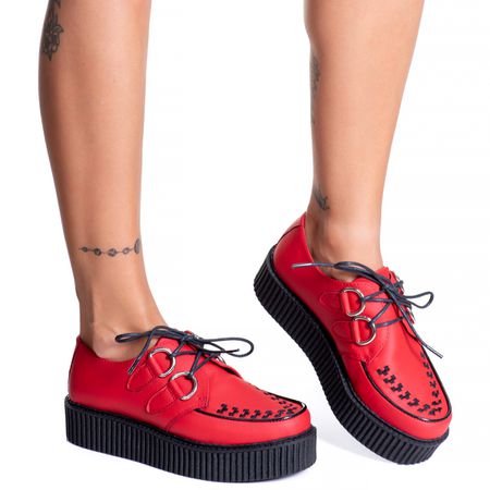 Creeper Vermelho Estilo Veggie Shoes - Cre17 - ESTILO VEGGIE SHOES