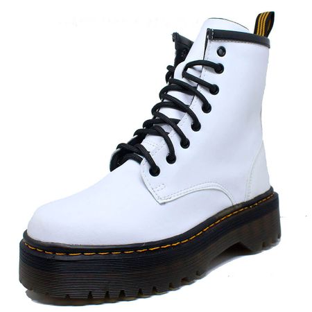 Coturno Estilo Inglês Branco - 1006 - ESTILO VEGGIE SHOES