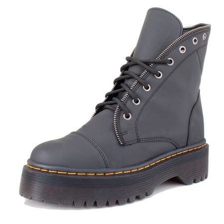 Coturno Milano Estilo Veggie Preto Fosco - 1023 - ESTILO VEGGIE SHOES