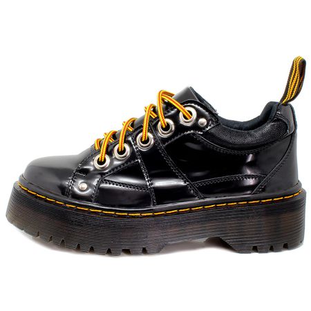 Sapato Colegial Inglês Estilo Veggie Lyon Verniz P... - ESTILO VEGGIE SHOES