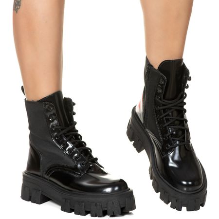 Coturno Tratorado Hera Estilo Veggie Shoes Verniz ... - ESTILO VEGGIE SHOES