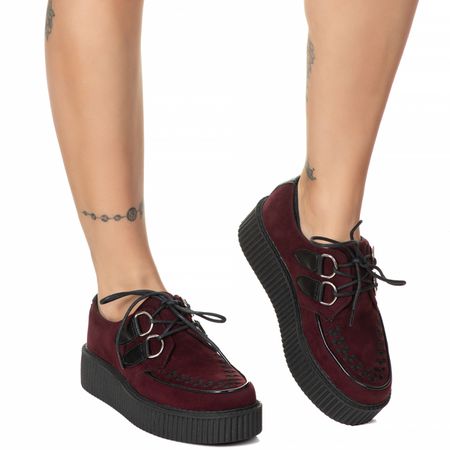 Creeper Acamurçado Vinho Estilo Veggie Shoes - Cre... - ESTILO VEGGIE SHOES