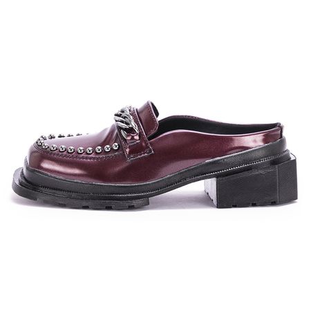 Sapato Mule Carlota Verniz Vinho Malbec - 15054 - ESTILO VEGGIE SHOES