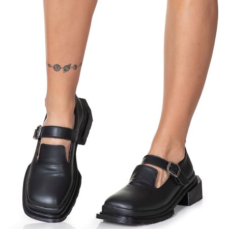 Sapato Boneca Antonieta Preto - 15051 - ESTILO VEGGIE SHOES