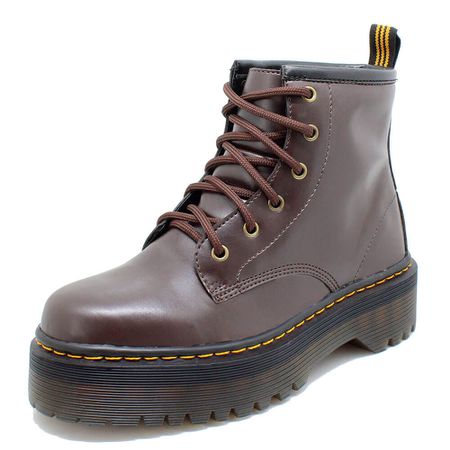 Coturno Tratorado Inglês Estilo Veggie Cano Mid Ma... - ESTILO VEGGIE SHOES