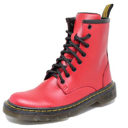 Coturno Inglês Estilo Veggie Vermelho Baixa - 365 - ESTILO VEGGIE SHOES