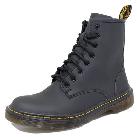 Coturno Inglês Estilo Veggie Preto Fosco Baixa - 3... - ESTILO VEGGIE SHOES