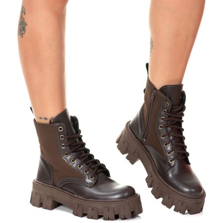 Coturno Tratorado Hera Estilo Veggie Shoes Marrom ... - ESTILO VEGGIE SHOES