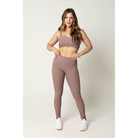 Calça Canelada Fitness Feminina Anatereza Lilás - FBrazil Store
