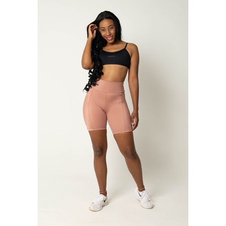 Short Fitness Cloe com Recorte Rosê - FBrazil Store