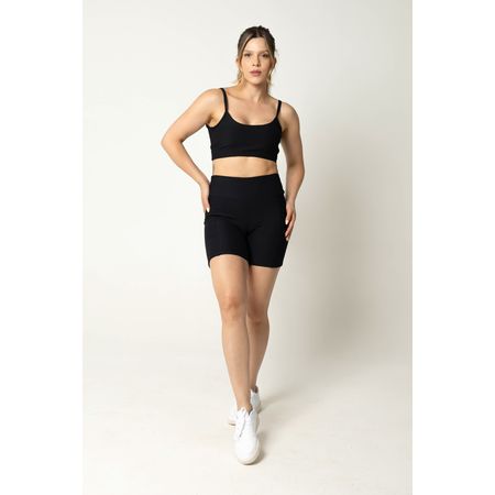 Top Fitness Canelado Anamadu Preto - FBrazil Store