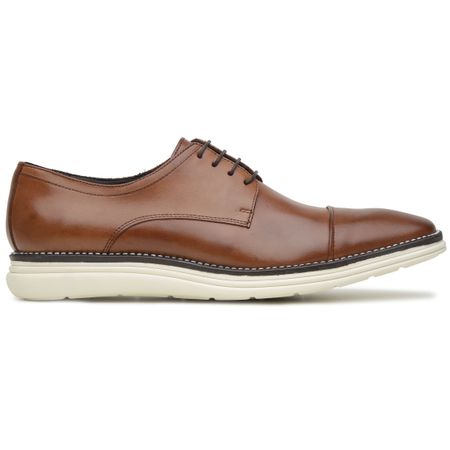 SAPATO CASUAL DERBY VARSÓVIA WHISKY - Grife Couro