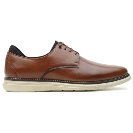 SAPATO CASUAL DERBY MÔNACO WHISKY - Grife Couro