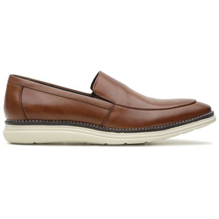 SAPATO CASUAL LOAFER MOSCOU WHISKY - Grife Couro