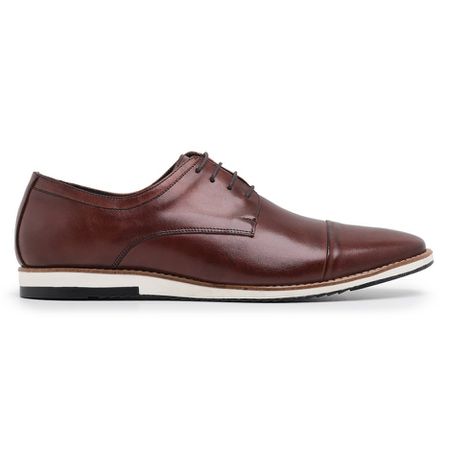 SAPATO CASUAL DERBY EREVÃ MOURO - Grife Couro