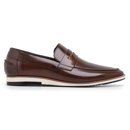 SAPATO CASUAL LOAFER VIENA MOURO - Grife Couro