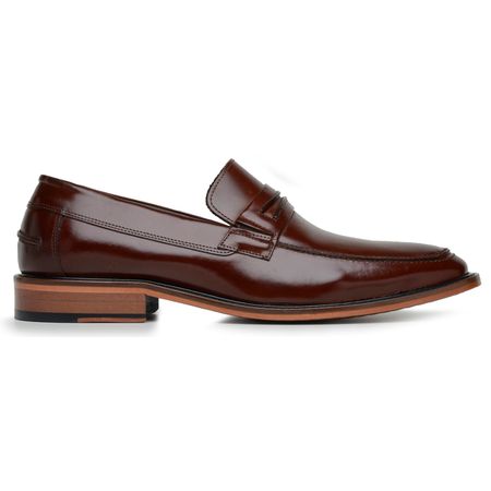 SAPATO SOCIAL LOAFER PEQUIM MOURO - Grife Couro