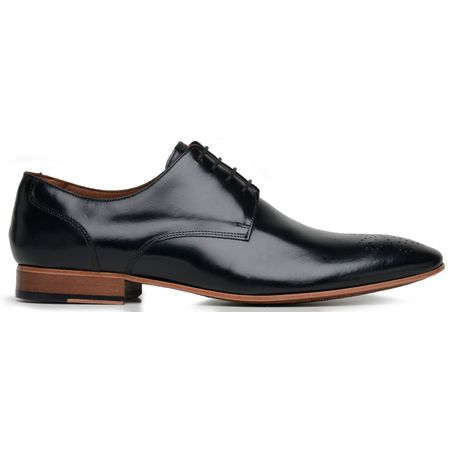 SAPATO SOCIAL DERBY BROGUE BLACK - Grife Couro