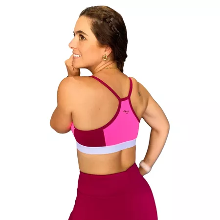 Top Thais Merlot e Pink - JB623 - JBXSPORT